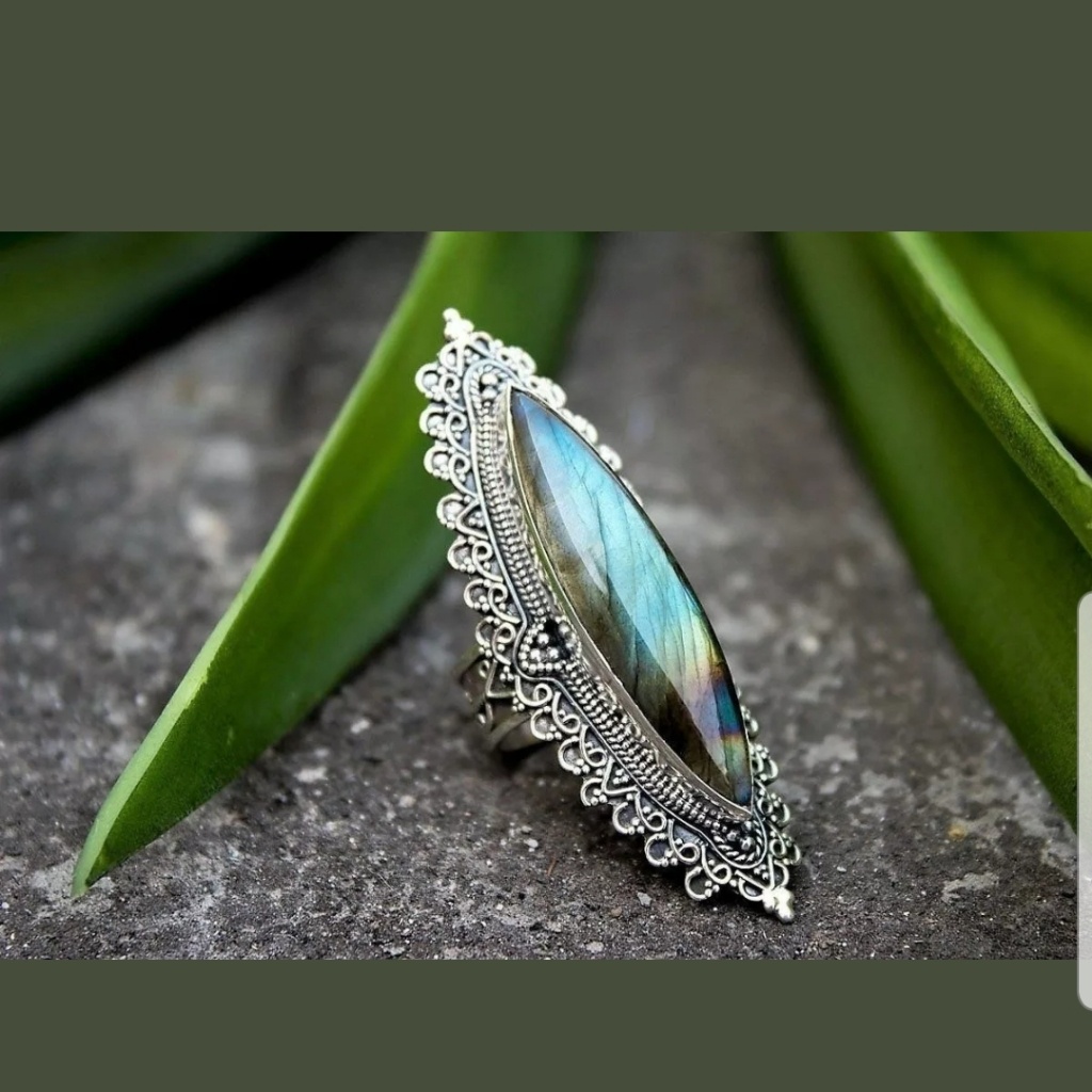 Vintage Multi-Color Topaz Gemstone 925